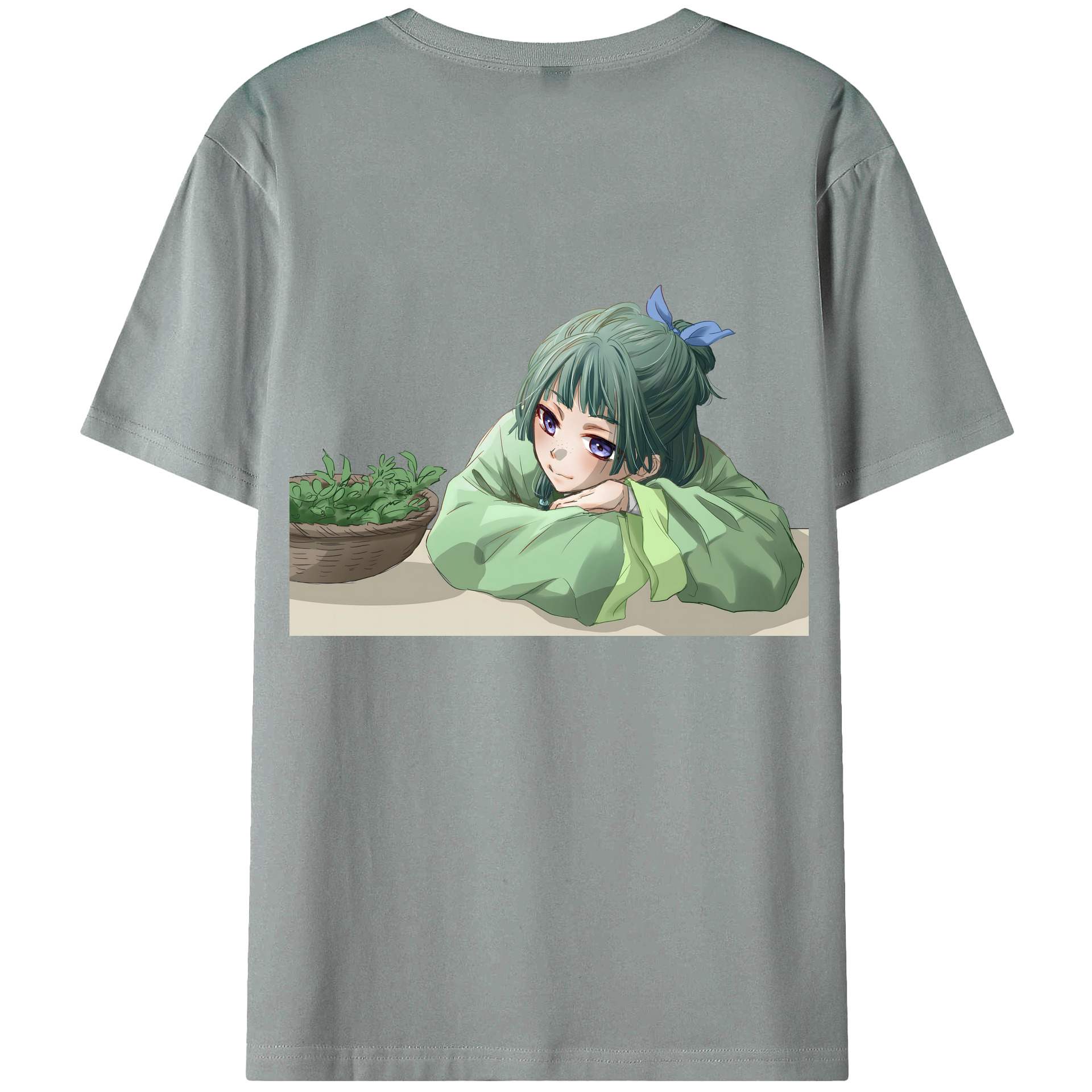 （画像用） 薬屋のひとりごと The Apothecary Diaries 綿100％ メンズ半袖Tシャツ（バックプリント） 通気性